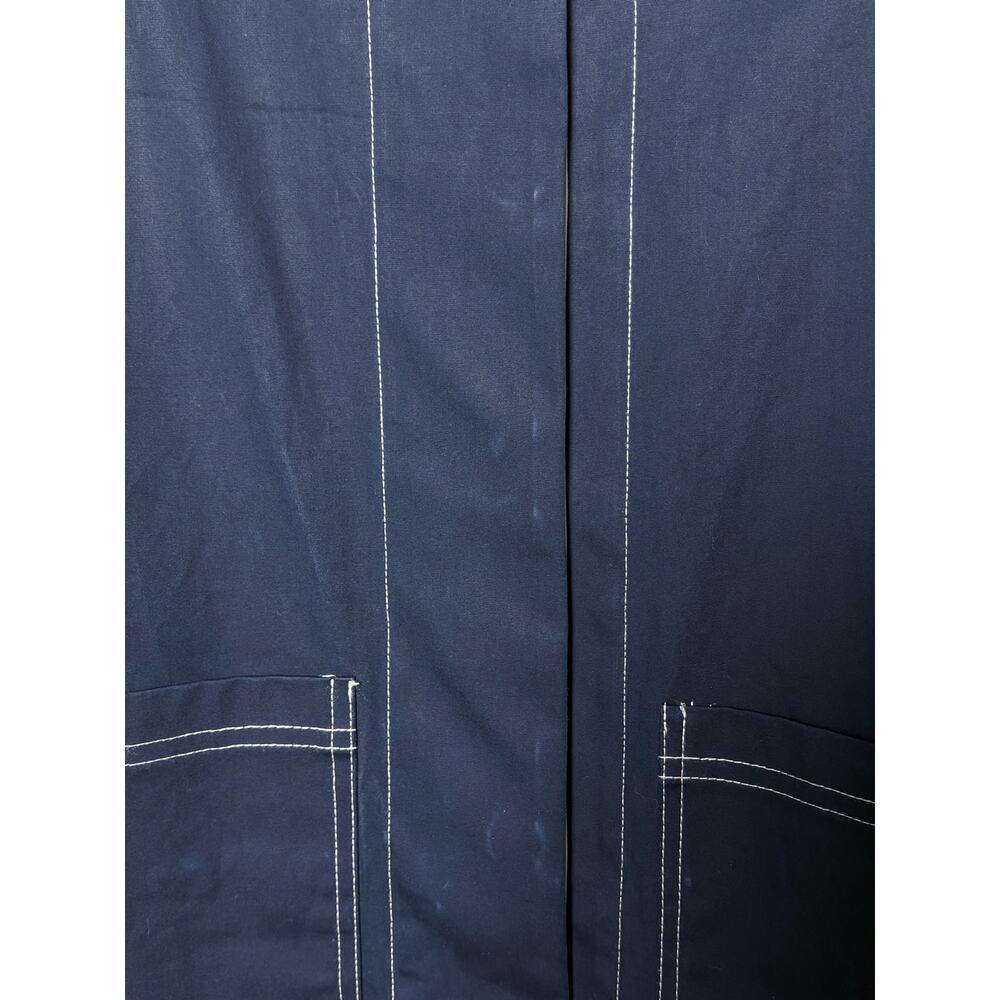 Aligne Barnaby Reversable Blue & Beige Trench Coat Small - Picture 8 of 10